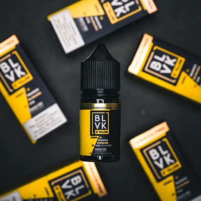 Mango banana ice by BLVK N'YELLOW 30ml bottle