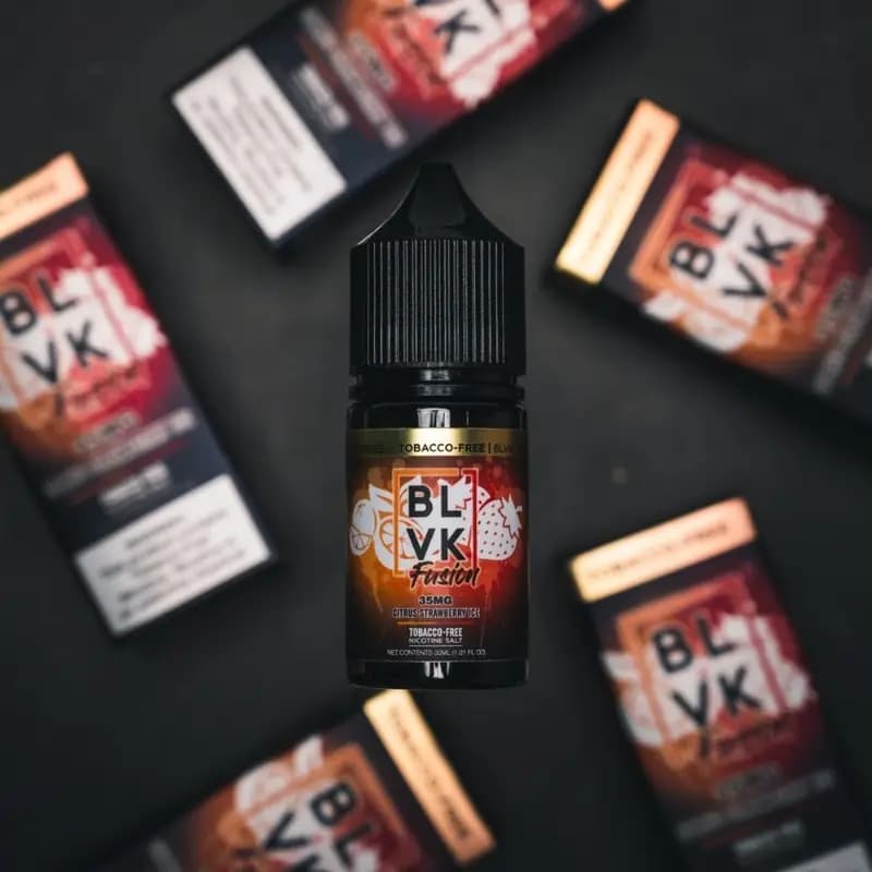 Citrus strawberry ice by BLVK FUSION 30ml bottle