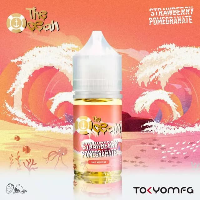 Strawberry pomegranate by TOKYO THE OCEAN series 30ml bottle