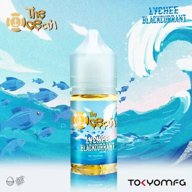 Lychee blackcurrant by TOKYO THE OCEAN series 30ml bottle