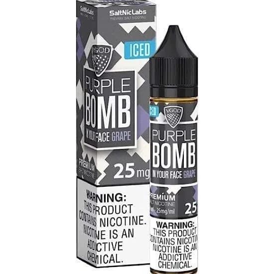 Purple bomb iced by VGOD 30ml bottle