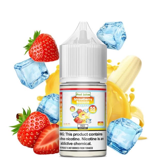 Strawberry Banana Freeze By POD JUICE 30ml Bottle